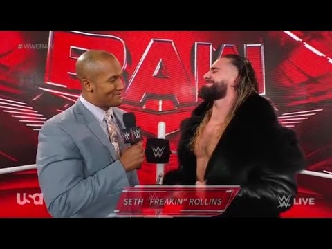 WWE RAW 3/13/2023 - Seth Rollins Responds To Logan Paul Knocking Him Out Last Week!