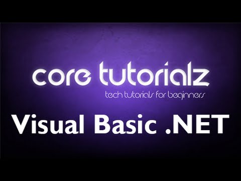 Visual Basic Net Tutorial 1 Hello World