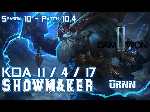 DWG Showmaker ORNN vs LISSANDRA Mid - Patch 10.4 KR Ranked