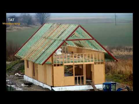 Amazing Fastest Cabin Building Skills Extreme Smart Cabin Building Process 720p