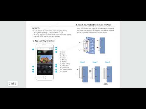 Eken V5 Wireless Video Doorbell English User Manual