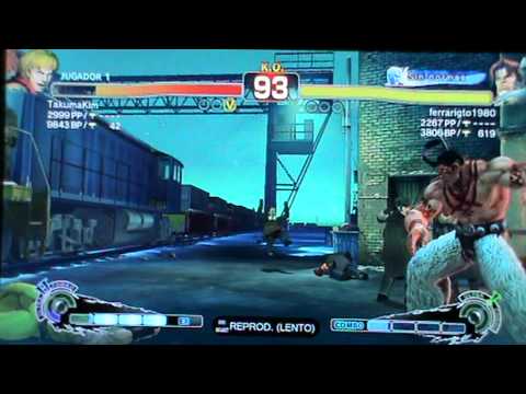 SSF4 AE- ferrarigto1980 (T.Hawk) vs TakumaKim (Ken)
