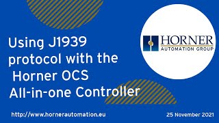 Using J1939 protocol with the Horner OCS All in one Controller
