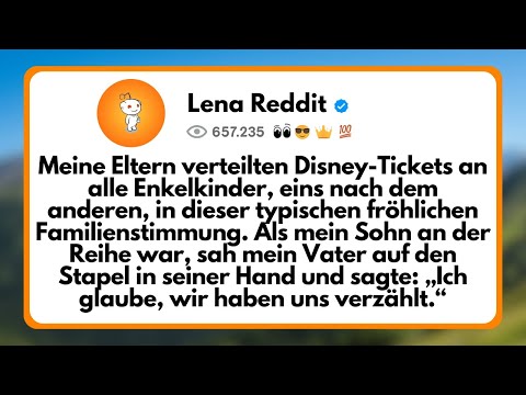 My parents distributed Disney tickets to all the grandchildren, one by one, in this...