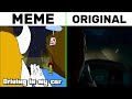 Asgore Runs Over Dess Original Vs Meme Side By Side Comparison