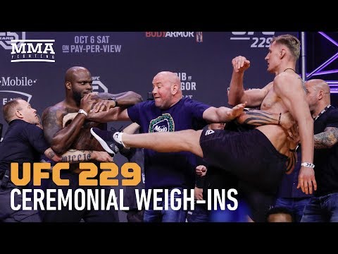 UFC 229: Khabib vs. McGregor Ceremonial Weigh-in Highlights - MMA Fighting