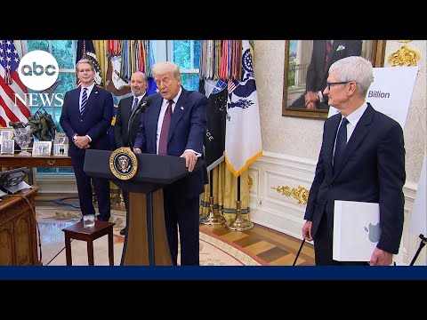 Trump, Apple announce additional $100B investment in domestic manufacturing