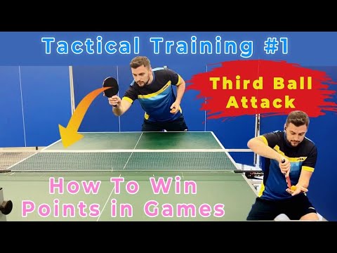 HOW TO WIN POINTS | W/ Serve - Third Ball Attack | Table Tennis / Ping Pong | Tactical Training #1