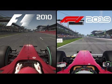 F1 2010 VS F1 2019 COMPARISON! Ferrari 2010 Classic Car PS3 VS PS4