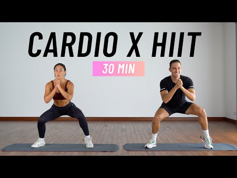 20 MIN CARDIO HIIT WORKOUT ALL STANDING Full Body No Equipment No Repeats