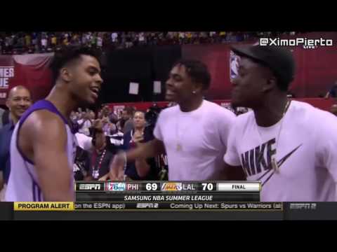D'Angelo Russell Amazing Game Winner ¦ Sixers vs Lakers ¦ July 9, 2016 ¦ 2016 NBA Summer League