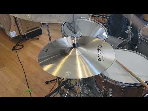(SOLD) Cymbals - Istanbul Agop 15" Xist Hi Hats (Natural)