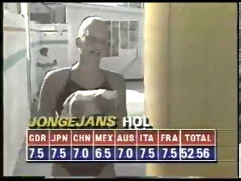 Olympics - 1984 - L A Games - Diving - Womens Springboard Prelims - Dive 10 - HOL Daphne Jongejans
