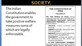 CONSTITUTION ASPIRATIONS AND GOALS OF A SOCIETY