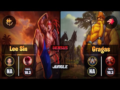 Blaber LEE SIN (Jungle) [Conqueror] VS GRAGAS - Challenger NA Patch 10.3