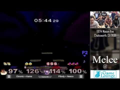 Melee at JJ's 15 - Chronic & Kame Vs. PBody & Neeco - Round Robin Doubles