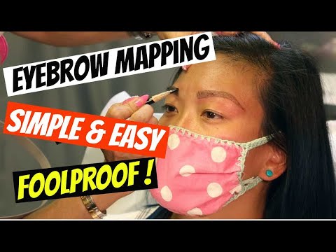 EYEBROW MAPPING - SIMPLE AND EASY - FOR MICROBLADING, POWDER OR OMBRE BROWS - REALTIME!