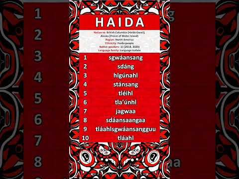 NUMBERS IN THE HAIDA LANGUAGE