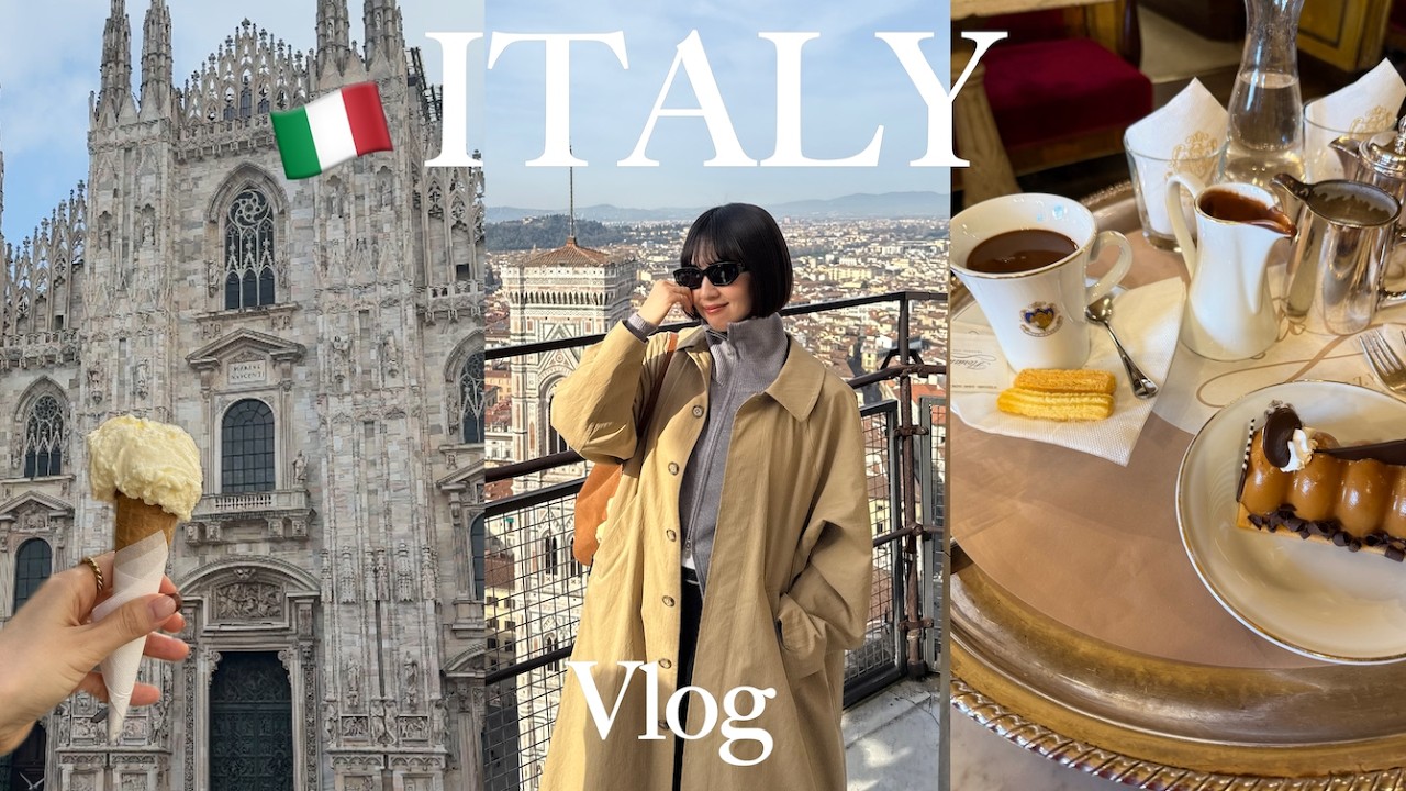 【イタリアVlog】グルメにカフェに観光に楽しみ尽くす4泊6日間🇮🇹ミラノ・フィレンツェ・ヴェネツィア/