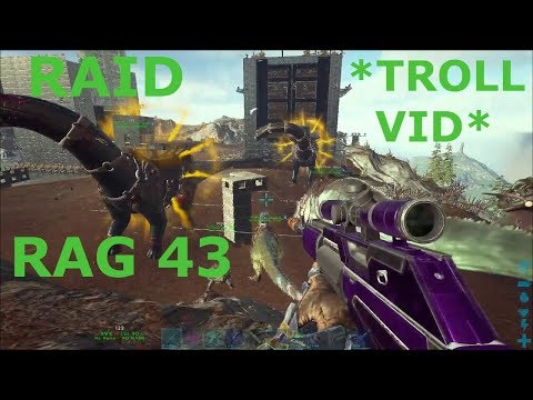 Ark Survival Evolved Official: Server Rag43 Raid vs. "Primeval" *TROLL VIDEO*