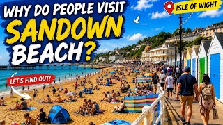 Why Everyone Loves Sandown Beach 🏖️ | Isle of Wight UK | Southampton to Sandown 