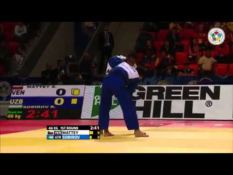 Rishod Sobirov vs Sergio Mattey World Judo Championships 2015 - Astana