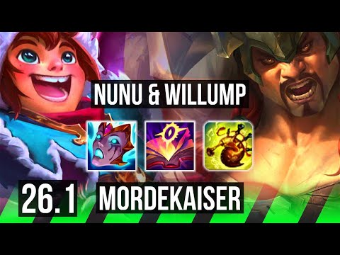 NUNU & WILLUMP vs MORDEKAISER (JGL) | EUW Master | 26.1
