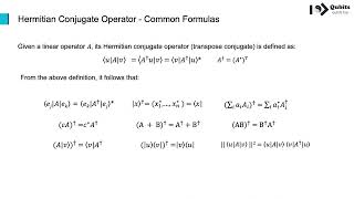 Download the video "Section 5 Basic Logic Gates for Single Qubit - 2 Hermitian Conjugate Operator   Common Formulas"