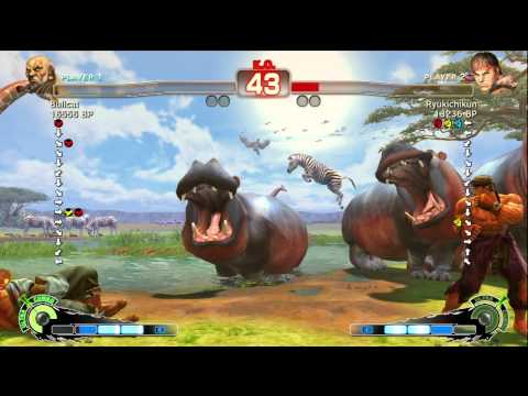Bullcat [Gouken] vs Ryukichikun [Ryu] 1 of 2 SSF4 Japanese Online Ranked Matches - TRUE-HD
