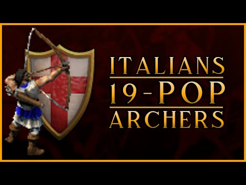 Italians - 19 pop Archer Rush - Build Order