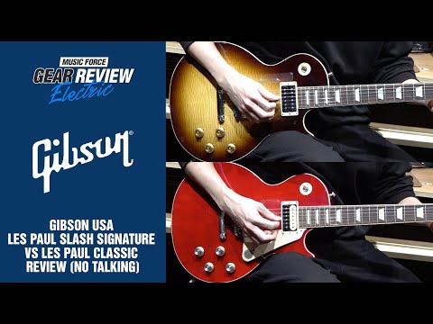 Gibson USA Les Paul Slash Signature VS Les Paul Classic Review (No Talking)