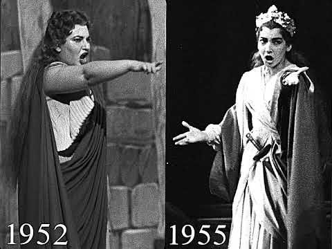Maria Callas as Norma 1952 VS 1955!!