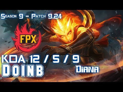 FPX Doinb DIANA vs MALZAHAR Mid - Patch 9.24 KR Ranked