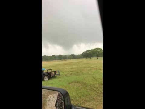 Funnel cloud in MacMahan during severe weather on Tuesday