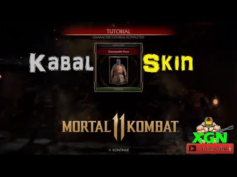 Mortal Kombat 11 how to unlock Kabal Unstoppable Force Skin, Character Tutorial