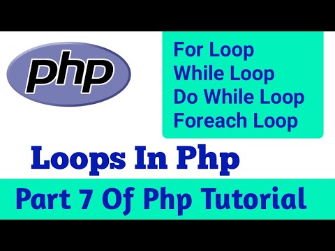 Loops In Php Part 7 For Loop While Loop Do While Loop Foreach Loop Syvsolution