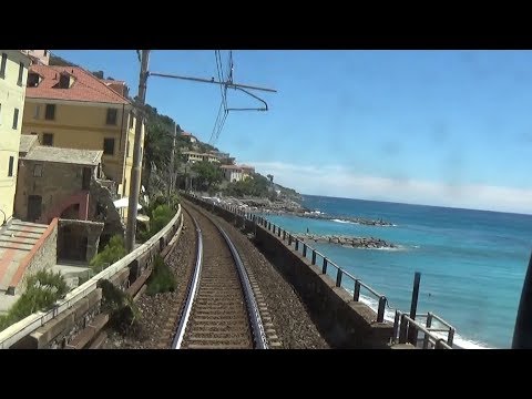 CAB-RIDE (*) in BEL PAESE - Genoa-Ventimiglia OLD RAILROAD (now CLOSED) - Part.3