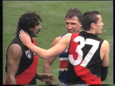 Derek Kickett kicks 5 goals in a Quarter 1993 Essendon VS Footscray/Western Bulldogs