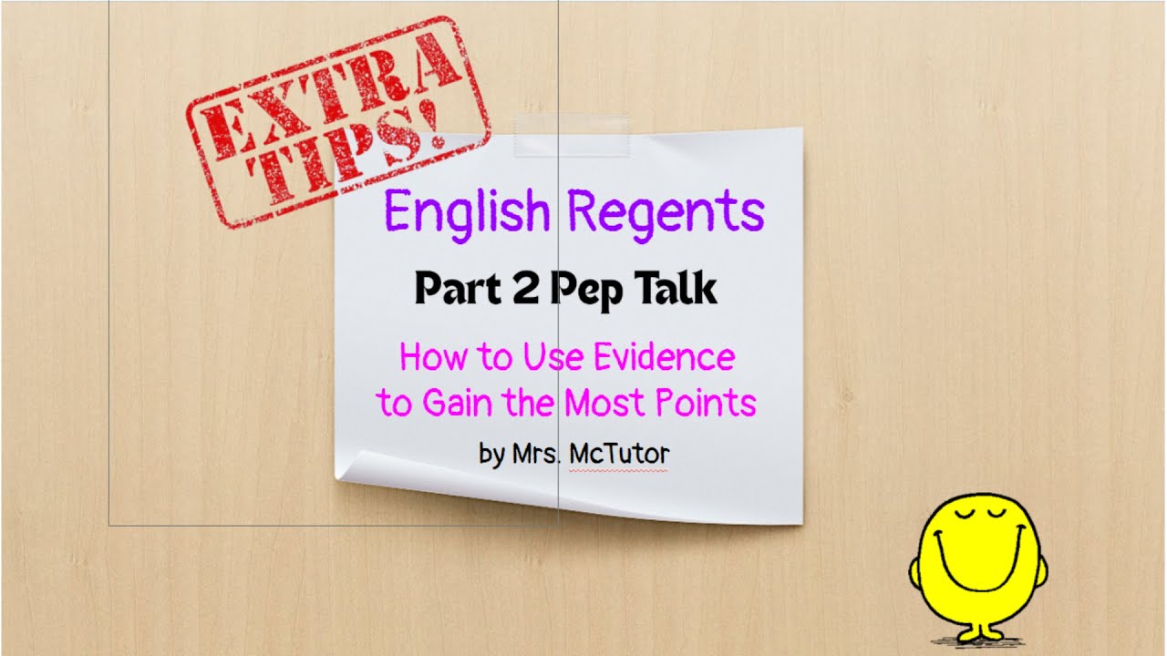 English Regents Part 2 Argument Essay: How to Gain the Most Points (Evidence Tips)