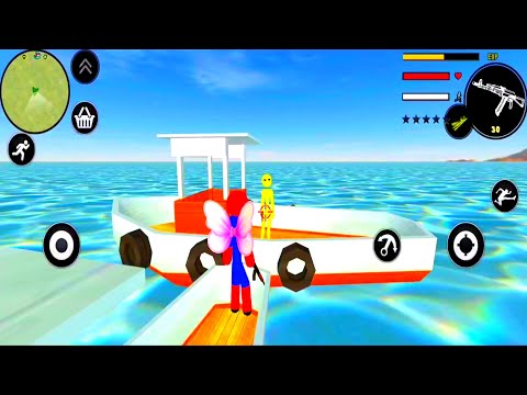 Spider Stickman Rope Vegas Crime City Hero Battle