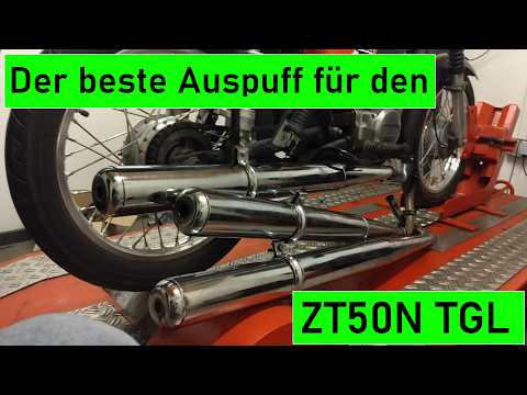 Simson Tuning | More power for the ZT50N TGL, the best exhaust with a stock look, CO2radtechnik