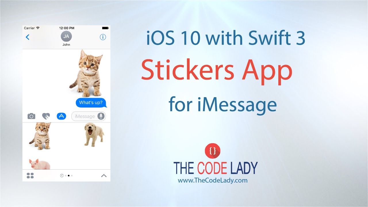 Learn iOS 10 App Development with Swift 3 - Stickers App for iMessage - YouTube