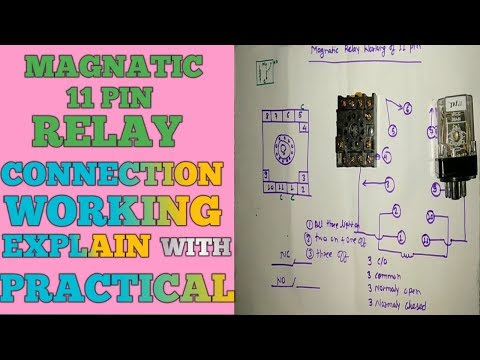 11 pin relay working and connection Video