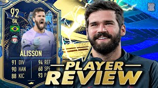 92 TEAM OF THE SEASON ALISSON SBC PLAYER REVIEW! - TOTS - FIFA 23 Ultimate Team