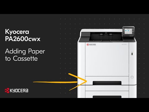 Kyocera PA2600cwx — загрузка бумаги в кассету