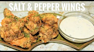 Air Fried Salt And Pepper Chicken Wings -  Air Fryer Chicken Wings