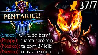 *INÉDITO* FIZ SHACO COM 7 ITENS, 37 KILLS E DANDO 1 HIT EM GERAL KKKKKKKK