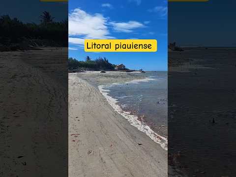 encontro do rio com o mar, praia de Macapá em Luís Correia #deltadoparnaiba #parnaibapiaui #piaui