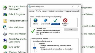 How To Add Trusted Website In Internet Options Security Zone Using Group Policy Windows Server 2019