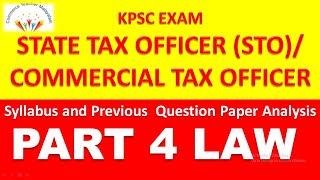 STATE TAX OFFICER/STO/COMMERCIAL TAX OFFICER/KERALA PSC EXAM/SYLLABUS/PREVIOUS QUESTION PAPER PART 4